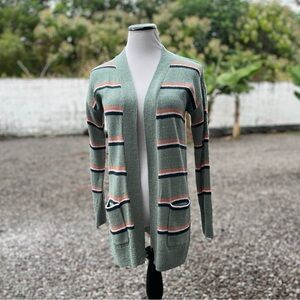 SO Multi-Colored Striped Cardigan